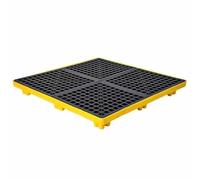 Vassoio for versamenti del serbatoio 'olio modulare con scarico, pallet di contenimento dei versamenti impilabile 1 pcs(120x120x10cm)