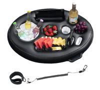 VASSOIO GALLEGGIANTE PER PISCINA 9 FORI 2 IN 1 PORTABIBITE GONFIABILE