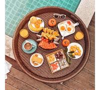 Vassoio galleggiante per piscina e spa, contiene elementi essenziali per il tempo libero, il relax e l'uso delle feste