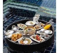 Vassoio galleggiante per piscina, resistente, per vasca idromassaggio, divertimento estivo all'aperto, feste in piscina e riunioni sociali