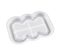 Vassoio geometrico in silicone stampo per organizzare gioielli cancelleria fiore nuvola forma piastra Resh stampo cuore piatto resina epossidica fiore vassoio