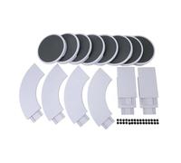 Vassoio girevole da tavolo con rotazione a 360°, multifunzionale, riutilizzabile, portatile, for alimenti, for la sala pranzo