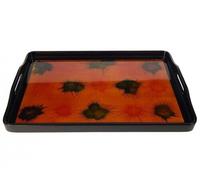 Vassoio Hellfire 29 X 42 CM Legno 12 Casella Pianoforte: Foglia Argento Con Farb