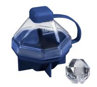 Vassoio Ic-e | Stampo per whisky a forma di diamante | Facile rilascio | Stampo per ghiaccio a rilascio facile per casa, appartamento, dormitorio, cucina, campeggio, feste, bevande, caffè e cocktail
