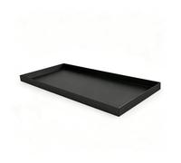 Vassoio in acciaio inox, vaschetta di raccolta per organizer da scrivania | Vasca raccogli-gocce in metallo, in acciaio inox resistente, struttura monoblocco(35.8" x 15.4" x 1.6")