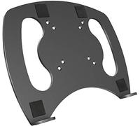 Vassoio in acciaio per computer portatile, supporto per monitor VESA per fori di montaggio VESA 100 x 100 mm, capacità 22 libbre con piattaforma di raffreddamento ventilata