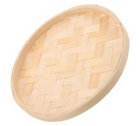 Vassoio In Bamboo Non Verniciato Con Setaccio Rotondo Sospeso