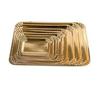 Vassoio in Cartone ORO Pasticceria Confezione da 10 kg VARI FORMATI roma milano Vassoi Monouso per Dolci Pasticcini Torte pasta all'uovo (Misura 10 36,2x52,5cm - Circa 39 pezzi)