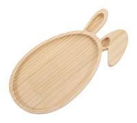 Vassoio in legno a forma di coniglietto pasquale, versatile piatto per servire