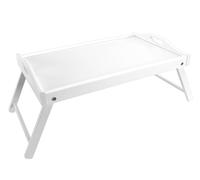 Vassoio In Legno Con Gambe Pieghevoli, 56x35 Cm, Bianco H&H