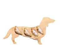 Vassoio in legno di bassotto, grande capacità per banconi da cucina, piatti decorativi per frutta, vassoio di servizio antipasto, vassoio per salumi per colletti