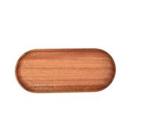Vassoio in legno di noce, al vento, piatto piccolo, cena rettangolare giapponese, torta, pane, caffè, tè, legno massello (color3)