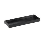Vassoio in Legno nero cm 24x9x2.5-1 pezzo- Linea cortesia Hotel e B&B- HO.RE.CA- adatto come contenitore ed espositore per accessori da bagno