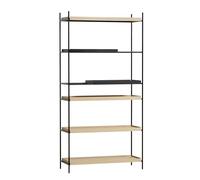 Vassoio in Legno Stile 16 Ripiani Alto Rovere/ Nero