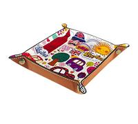 Vassoio in pelle Valet Vassoio Comodino Organizer Scrivania Piatto portaoggetti Catchall Londra Inghilterra