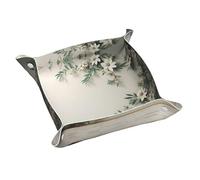 Vassoio in pelle WZYWHJ pittura astratta parete stampa scatola portaoggetti impermeabile e antigraffio 20,1 cm per riporre portafogli, orologi e cosmetici