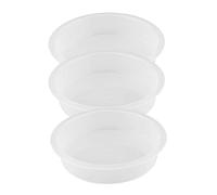 Vassoio in plastica per mangiatoia per uccelli, 3 pezzi, 18 x 18 x 4 cm, ciotola per semi di uccelli per giardino