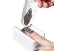 Vassoio In Polvere Di Immersione Unghie | Contenitore Per Saper Glitter A Doppio Strato-custodia Per Il Riciclaggio Della Polvere Di Immersione 2 In 1, Per Manicure Di Per Unghie