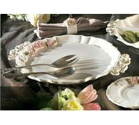 Vassoio in porcellana Capodimonte Vassoi Tondo Quadrato Ovale Made in Italy new
