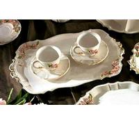 Vassoio in porcellana Capodimonte Vassoi Tondo Quadrato Ovale Made in Italy new