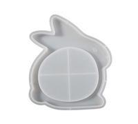 Vassoio in resina a forma di coniglio, robusto stampo in silicone per piatti a rilascio facile, stampi per la creazione di gioielli e piatti decorativi per personalizzare i disegni