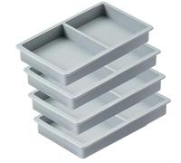 Vassoio in silicone per alimenti, divisori in silicone, per asciugare gli alimenti da cucina, organizzazione per la raccolta giusta e liofilizzatore (grigio)
