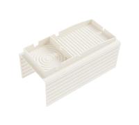 Vassoio in silicone per bracciolo antiscivolo per snack e organizer per telecomandi (bianco)