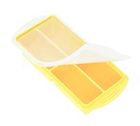 Vassoio in silicone per congelatore - Stampo per la conservazione degli alimenti a 4 scomparti con coperchio, contenitore per porzioni flessibile | Contenitore per la preparazione dei pasti per zuppe