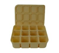 Vassoio in silicone per cubetti di ghiaccio con coperchio, facile da rompere, evita gli odori, salva spazio per la casa, la cucina o l'ufficio