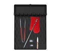 Vassoio in silicone per supporto laterale per barbecue, tappetino per utensili per ripiano laterale per barbecue, tappetino da cucina in silicone per barbecue, raccogli grasso per griglia