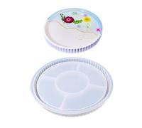Vassoio in silicone robusto a forma di fiore per caste in resina, forniture artigianali, piatti per la creazione di gioielli e sottobicchieri, piatto in silicone