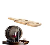 Vassoio in Vetro Da Vino Alto in Legno - Vettore Di Vetro Da Tiro in Tequila Che Serve Vassoio | Porta in Vetro Di Vino Sotto Il Mobile | Calice Di Calice Del Vino Vassoio Da Servizio, Vetro in Vetro