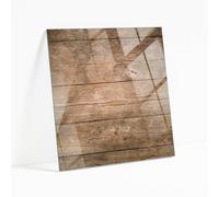 Vassoio in Vetro Quadrato 50x50 cm | Lastra di Protezione | Installazione Semplice | Con Cuscinetti Antiscivolo | Superficie Liscia | Per Tavoli Mobili Fai Da Te | Decorativo - Tavole di Legno