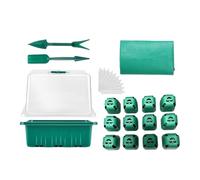 Vassoio Iniziale per Semi, Mini Set per Serra con Cupola di umidità, da Giardino per la Riproduzione di Verdure, piantine, Coltivazione, aiuole da Giardino