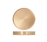 H&h vassoio inox tondo oro cm 32