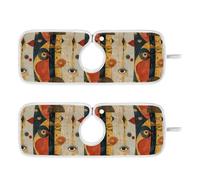 vassoio intorno rubinetto per lavello da cucina riutilizzabile e decorato appeso lavello lavello tappetino lavello lavello Splash Guard & Protezioni 37,8 cm - Inset Painting Multicolore Astratto