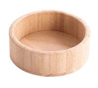 Vassoio legno di balsa rotonda piccola 10 x 3,5 cm.