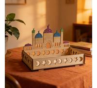 Vassoio Luna E Stelle Islam Eid Mubarak Vassoio Per Tavolo Da Pranzo Eid Party