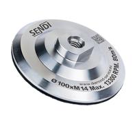 Vassoio M 14 per Schleifpads - 100 MM a Strappo Alluminio