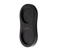 Vassoio macinapepe in legno Supporto for saliera in bambù Base da 1/2 foro for bottiglia di condimento for decorazioni for la casa(D)