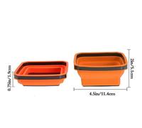 Vassoio magnetico compatto a vite pieghevole ciotola silicone 4 5x4 5x0 75 polli