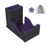Vassoio magnetico per dadi in pelle PU, torre porta dadi pieghevole 3 in 1, tappetino per giochi da tavolo MTG RPG DND Dungeons and Dragons DND Regalo