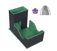 Vassoio magnetico per dadi in pelle PU, torre porta dadi pieghevole 3 in 1, tappetino per giochi da tavolo MTG RPG DND Dungeons and Dragons DND Regalo