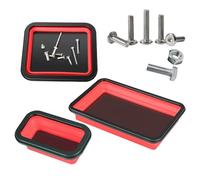 Vassoio Magnetico Per Parti - Metallo, Pieghevole, Resistente | Set Da 3 Vassoi Magnetici Per La Gestione Di Viti, Dadi E Bulloni, Organizer Da Officina Per Meccanici, Manutenzione Auto, Banco Da Lavo