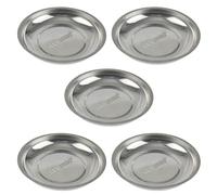 Vassoio magnetico per parti porta piatti rotondo circolare in acciaio inox 6"