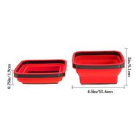 Vassoio magnetico pieghevole per parti in silicone comodo organizer utensili 4 5