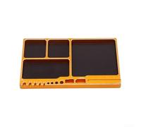 Vassoio magnetico portatile in alluminio per organizzare viti, dadi, trapani e rondelle, adatto per varie applicazioni di riparazione e hobby (viola)