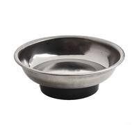 Vassoio magnetico rotondo da 1,9 cm, in acciaio inox con base in PVC, per utensili automatici e conservazione viti (A)