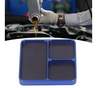 Vassoio magnetico, vassoio porta attrezzi flessibile antiscivolo per auto Vassoio organizer per garage con 3 scomparti Tappetini per perline Vassoi Tavole per parti metalliche Viti