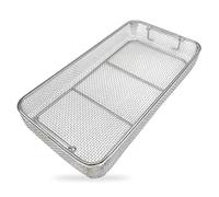 Vassoio medico in acciaio inossidabile 304, adatto for ospedali, studi medici, strumenti odontoiatrici, cestello for sterilizzazione di strumenti medici, vassoio chirurgico(17.7in*11.8in*2.8in)